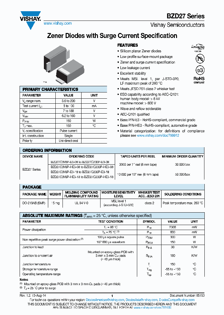 BZD27C200P-E3-08_9025096.PDF Datasheet