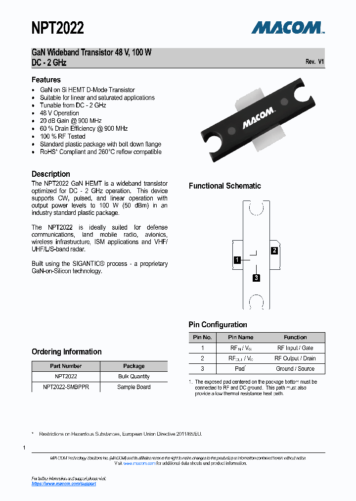 NPT2022_9025330.PDF Datasheet