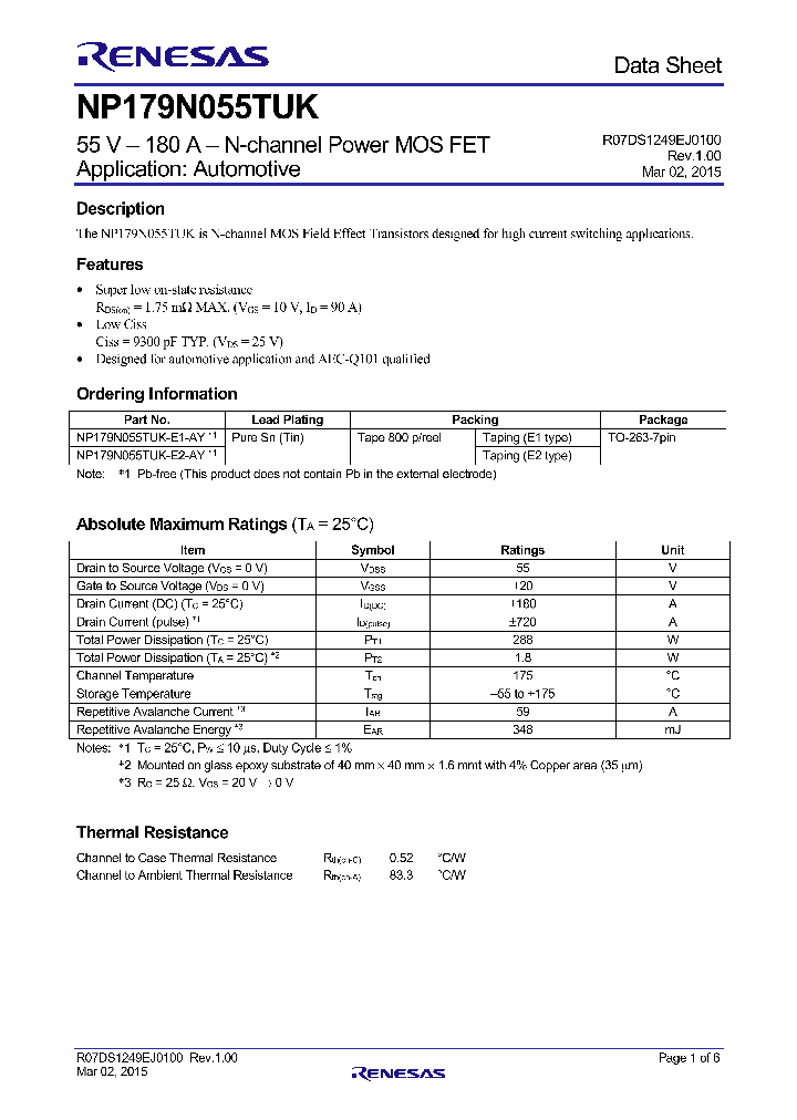 NP179N055TUK_9025937.PDF Datasheet