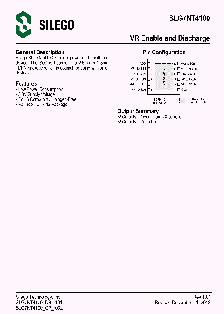 SLG7NT4100_9025996.PDF Datasheet