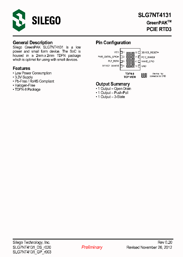 SLG7NT4131_9026007.PDF Datasheet