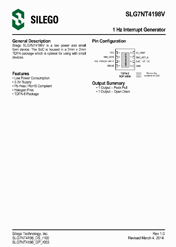 SLG7NT4198VTR_9026020.PDF Datasheet