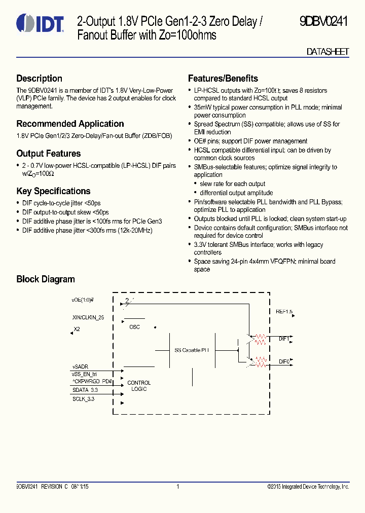 9DBV0241_9027025.PDF Datasheet