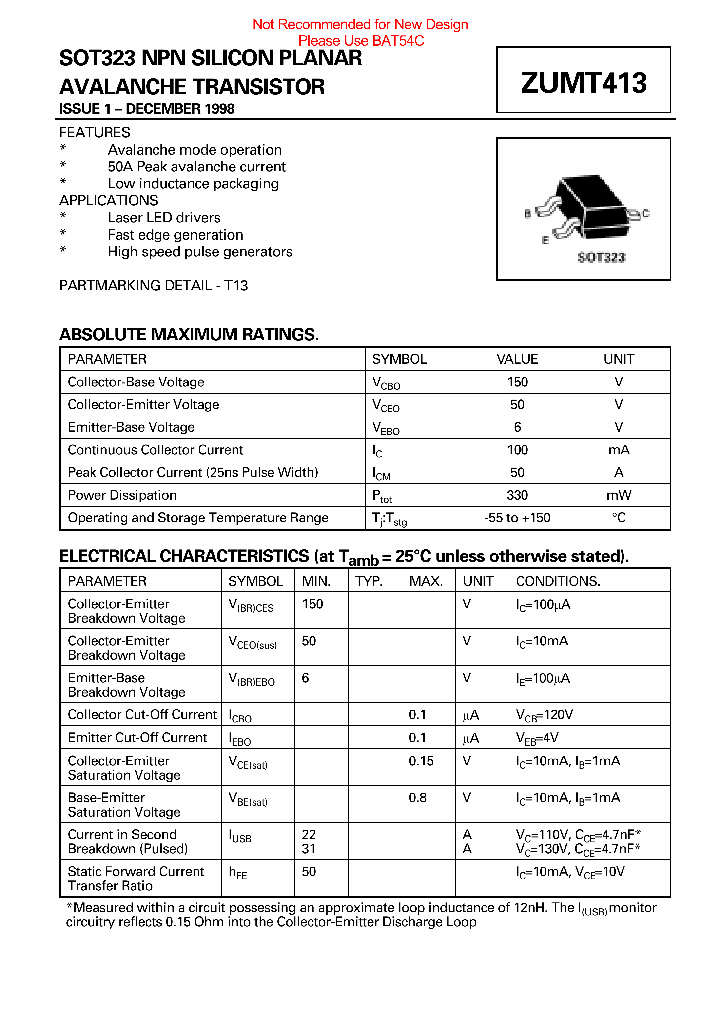 ZUMT413_9027240.PDF Datasheet