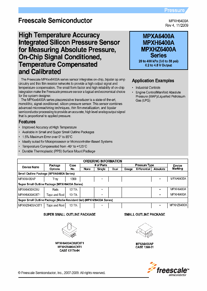 MPXH6400AC6T1_9027370.PDF Datasheet