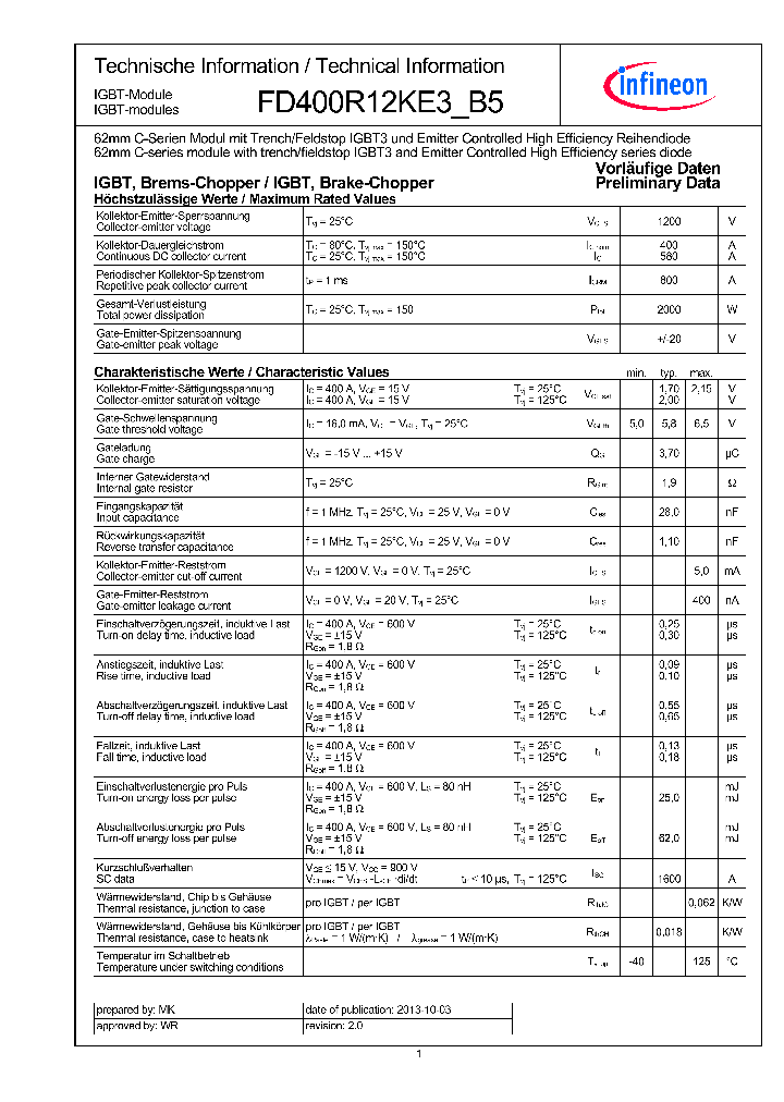FD400R12KE3-B5_9027882.PDF Datasheet