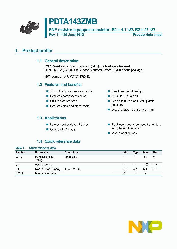 PDTA143ZMB_9028918.PDF Datasheet