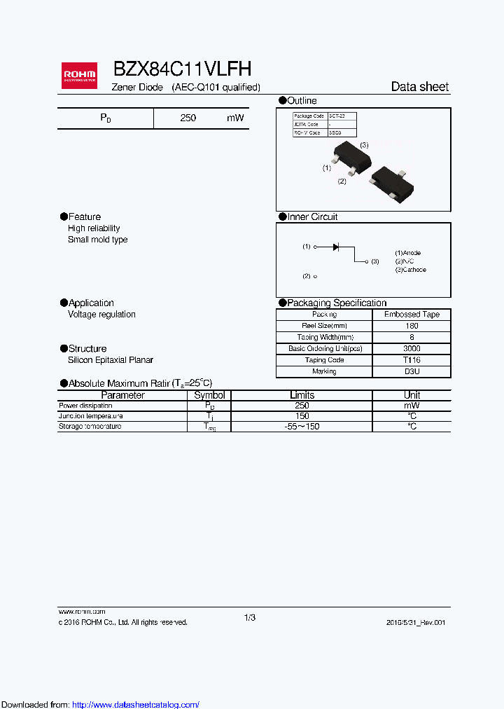 BZX84C11VLFHT116_9029204.PDF Datasheet