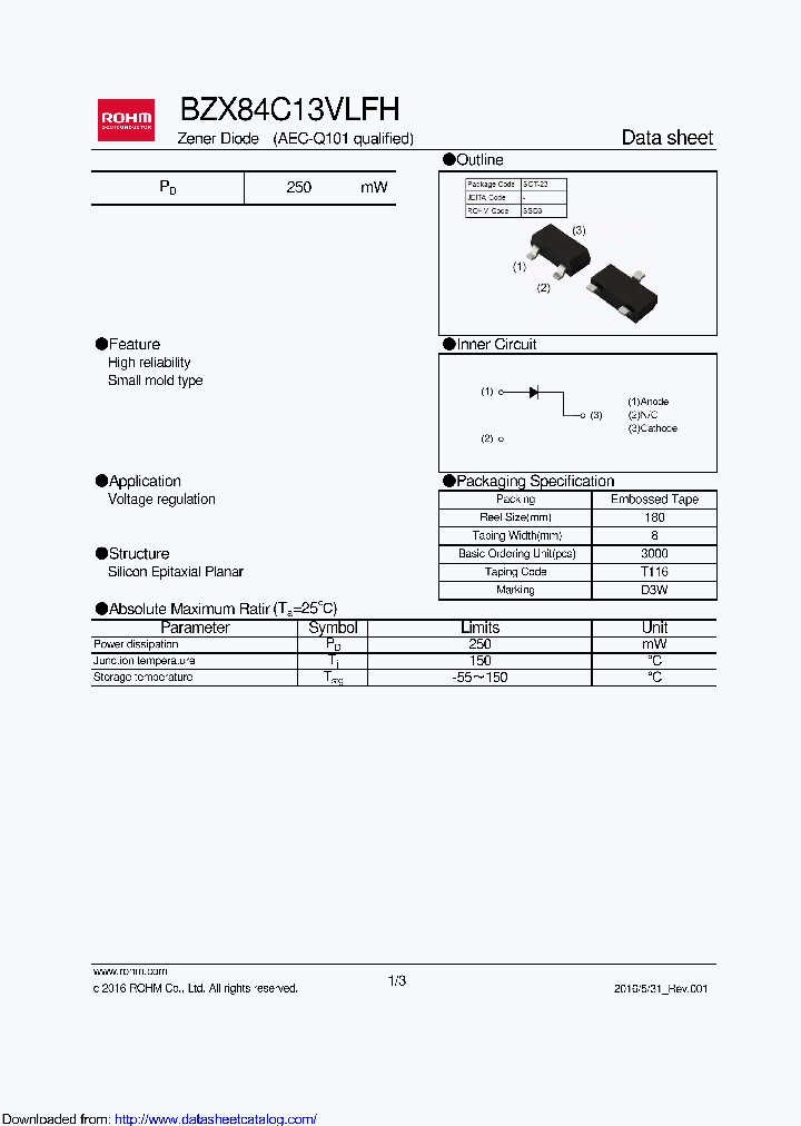 BZX84C13VLFHT116_9029206.PDF Datasheet