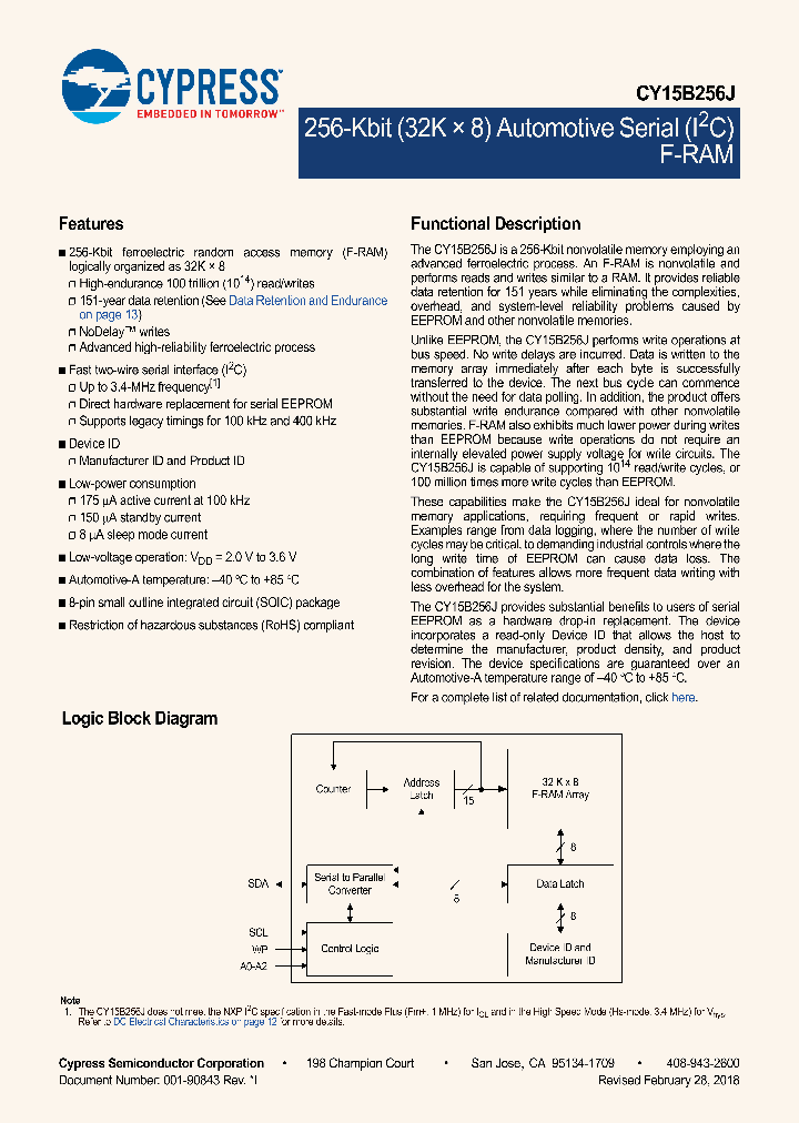 CY15B256J_9029265.PDF Datasheet