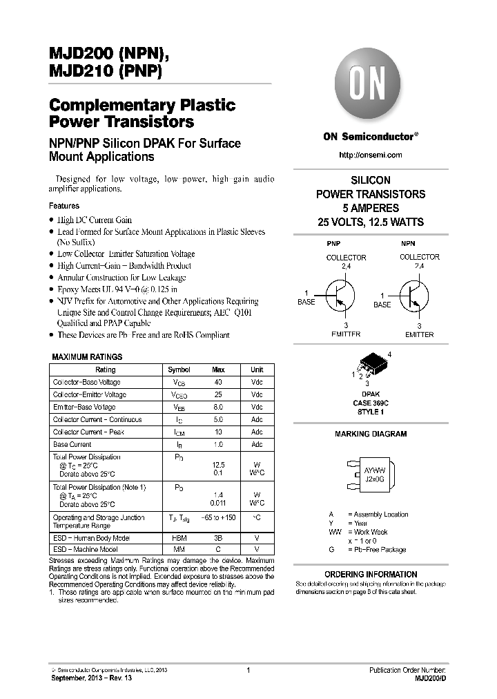MJD200-13_9029956.PDF Datasheet