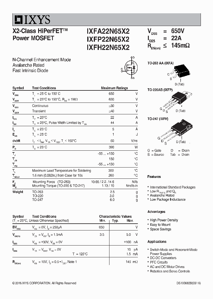 IXFH22N65X2_9029995.PDF Datasheet