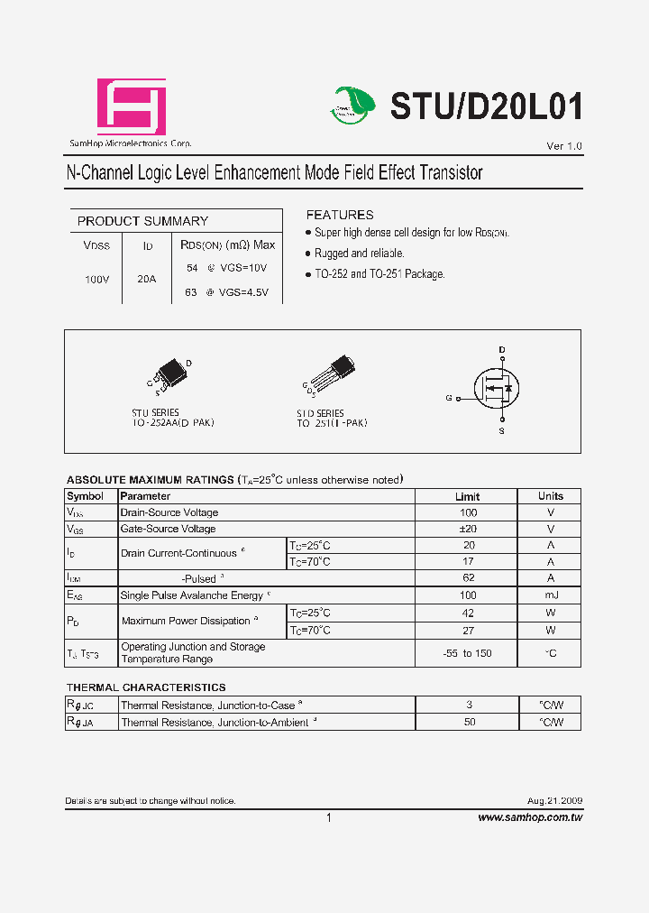 STUD20L01_9030086.PDF Datasheet