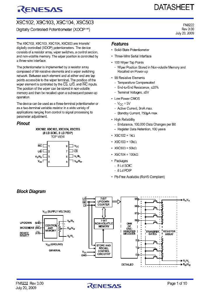 X9C103SI_9030241.PDF Datasheet