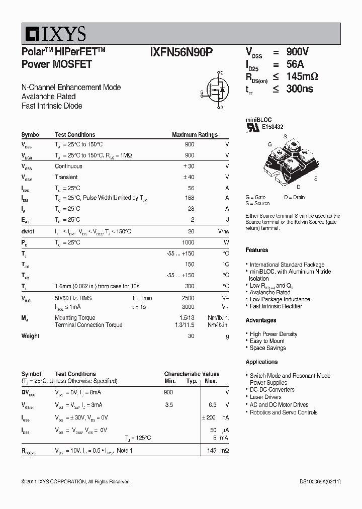 IXFN56N90P-11_9030501.PDF Datasheet