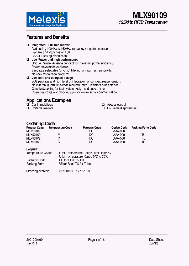 MLX90109EDCAAA-000RE_9030681.PDF Datasheet