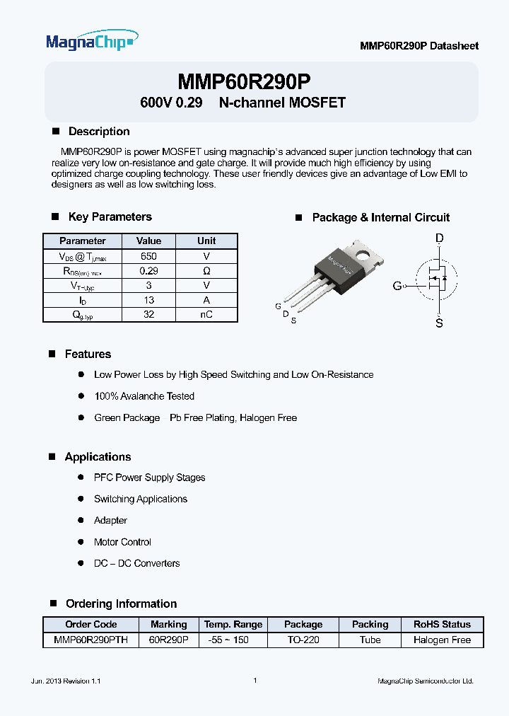 MMP60R290P_9031272.PDF Datasheet