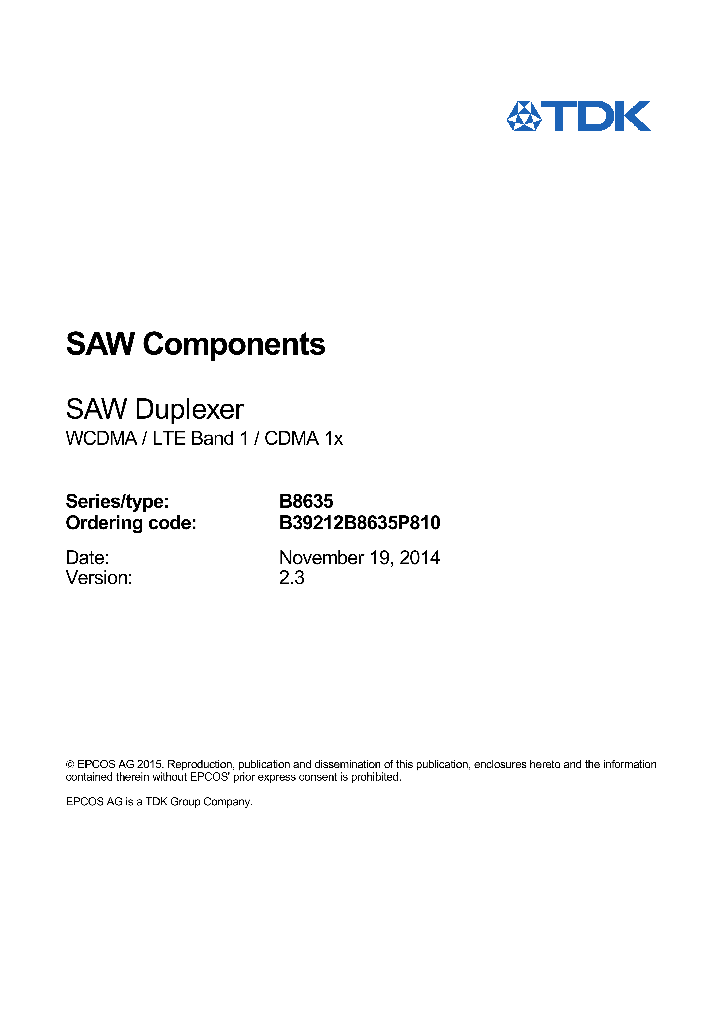 B39212B8635P810_9031410.PDF Datasheet