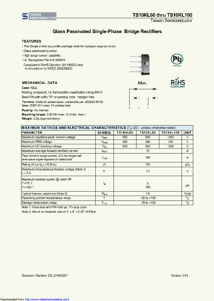 TS10KL100_9032458.PDF Datasheet