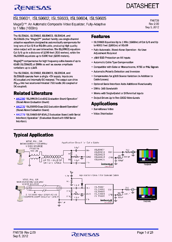 ISL59603-COAX-EVZ_9032498.PDF Datasheet