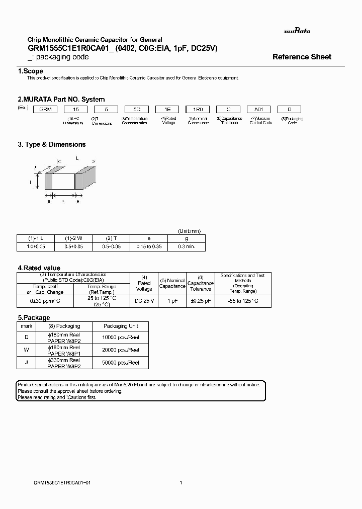 GRM1555C1E1R0CA01_9032565.PDF Datasheet