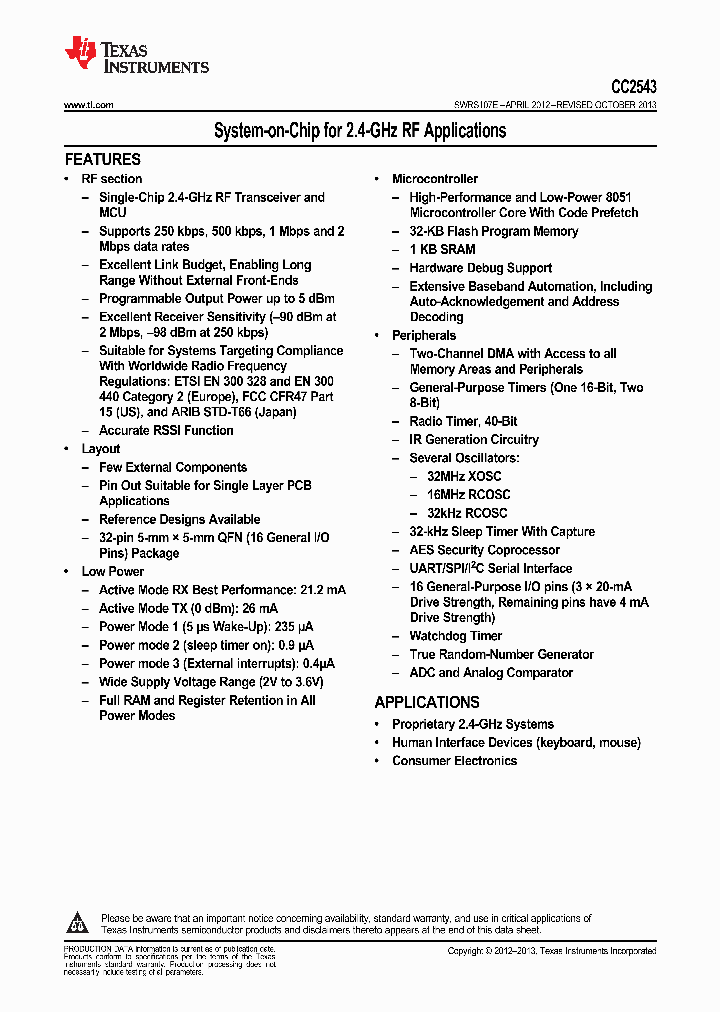 CC2543RHBT_9032656.PDF Datasheet