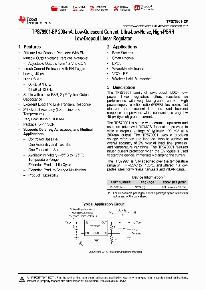 TPS79901-EP_9032666.PDF Datasheet