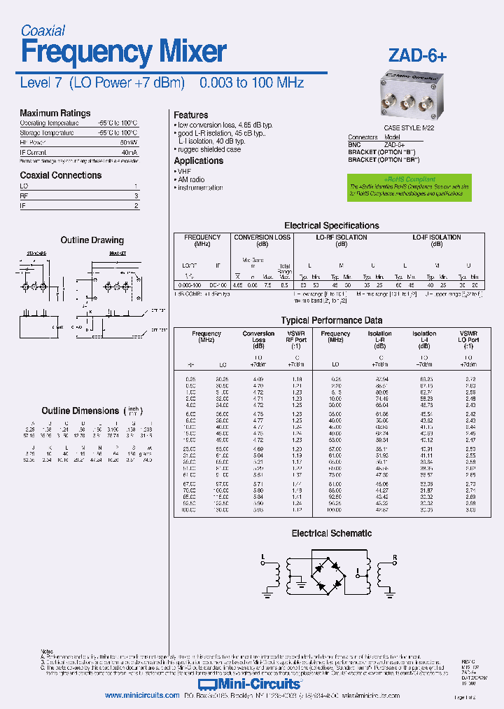 ZAD-6_9034056.PDF Datasheet