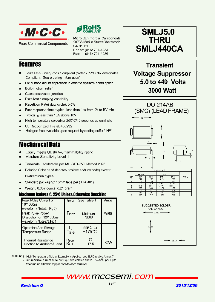 SMLJ90C_9034045.PDF Datasheet