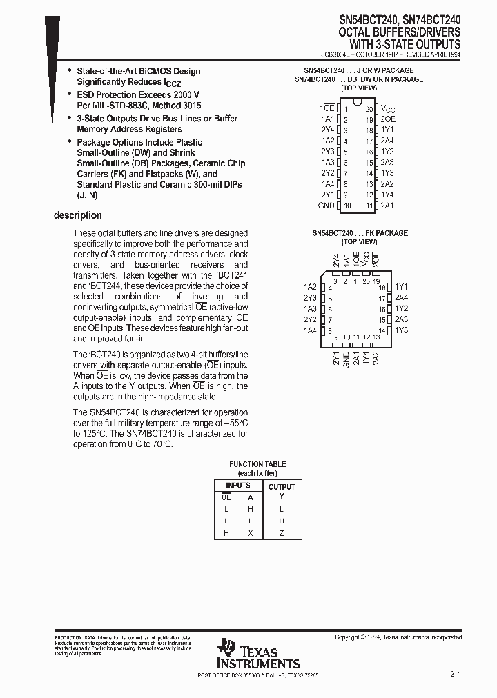 SN54BCT240_9034665.PDF Datasheet