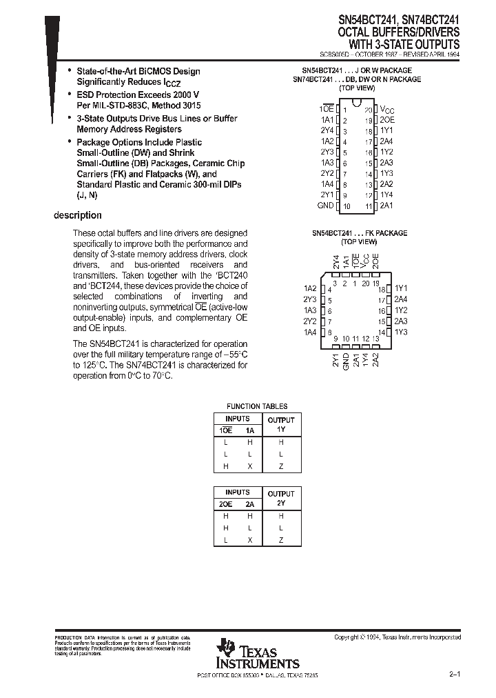 SN54BCT241_9034670.PDF Datasheet