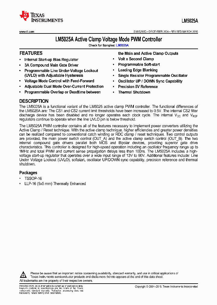 LM5025A_9034805.PDF Datasheet