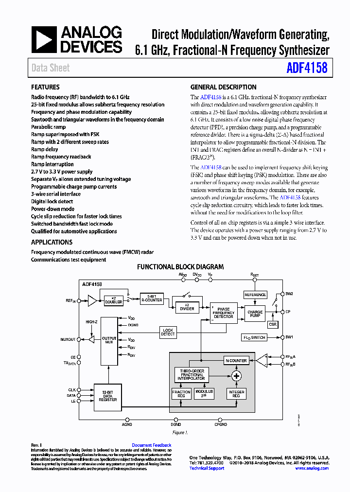 ADF4158CCPZ_9034824.PDF Datasheet