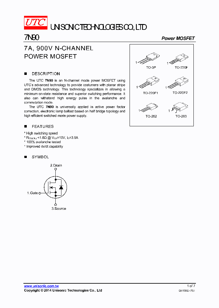 7N90G-T2Q-T_9035084.PDF Datasheet