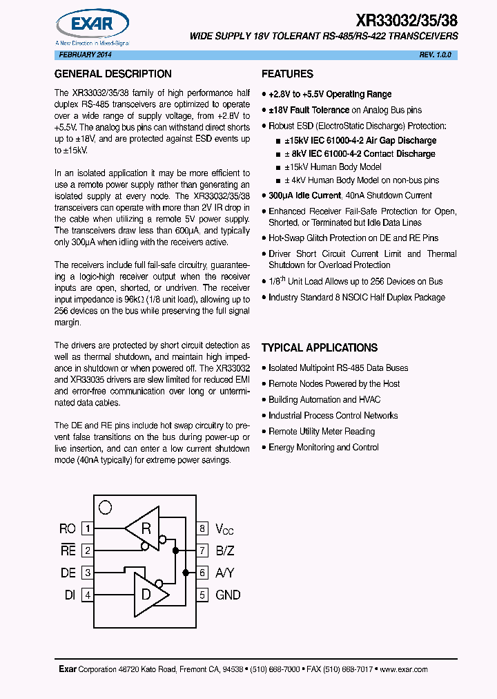 XR33038_9035474.PDF Datasheet