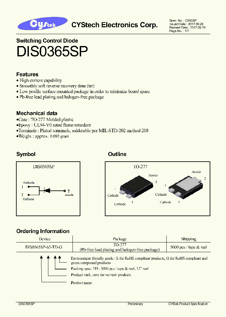 DIS0365SP_9035505.PDF Datasheet