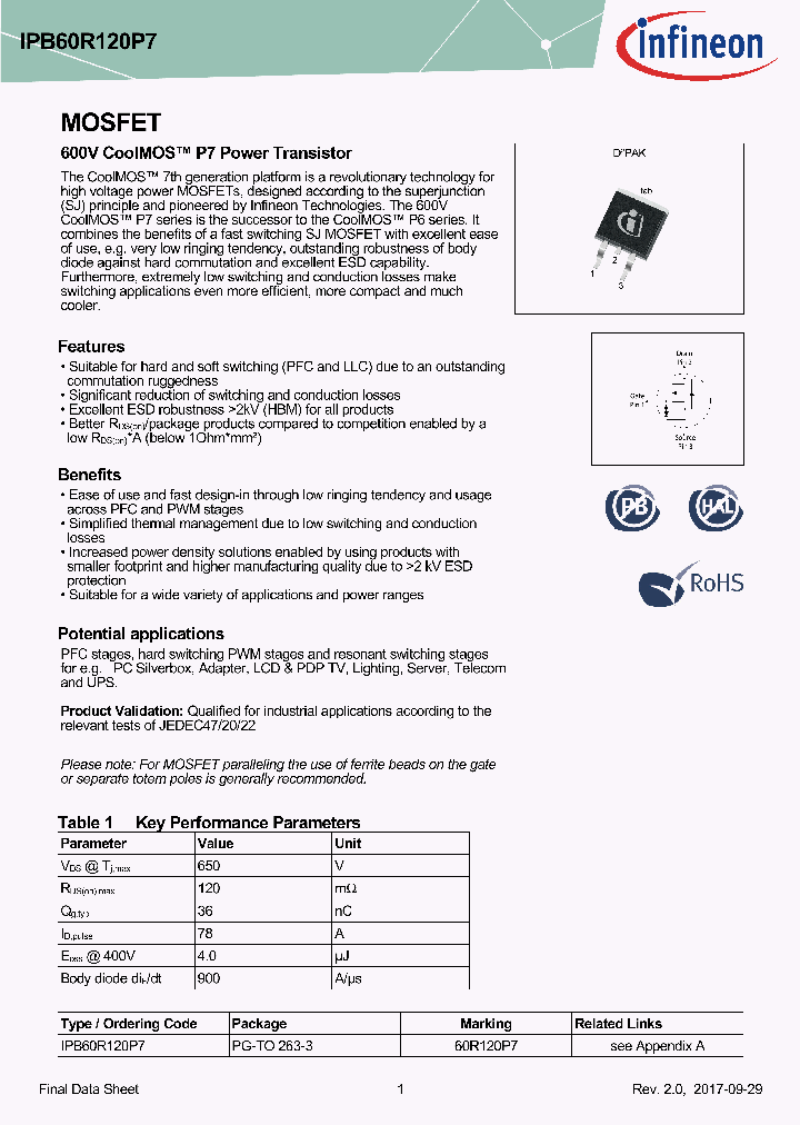 IPB60R120P7_9036558.PDF Datasheet
