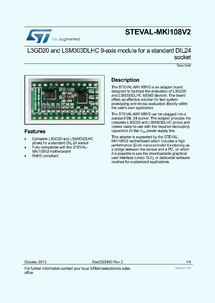 STEVAL-MKI108V2_9036954.PDF Datasheet