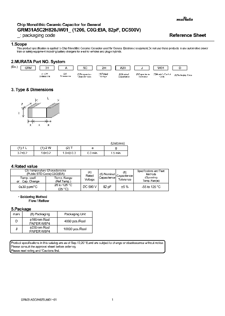 GRM31A5C2H820JW01_9036990.PDF Datasheet