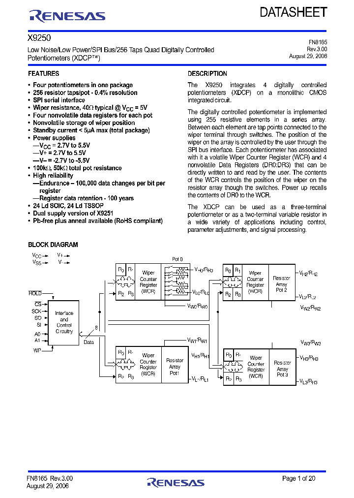 X9250US24_9037023.PDF Datasheet