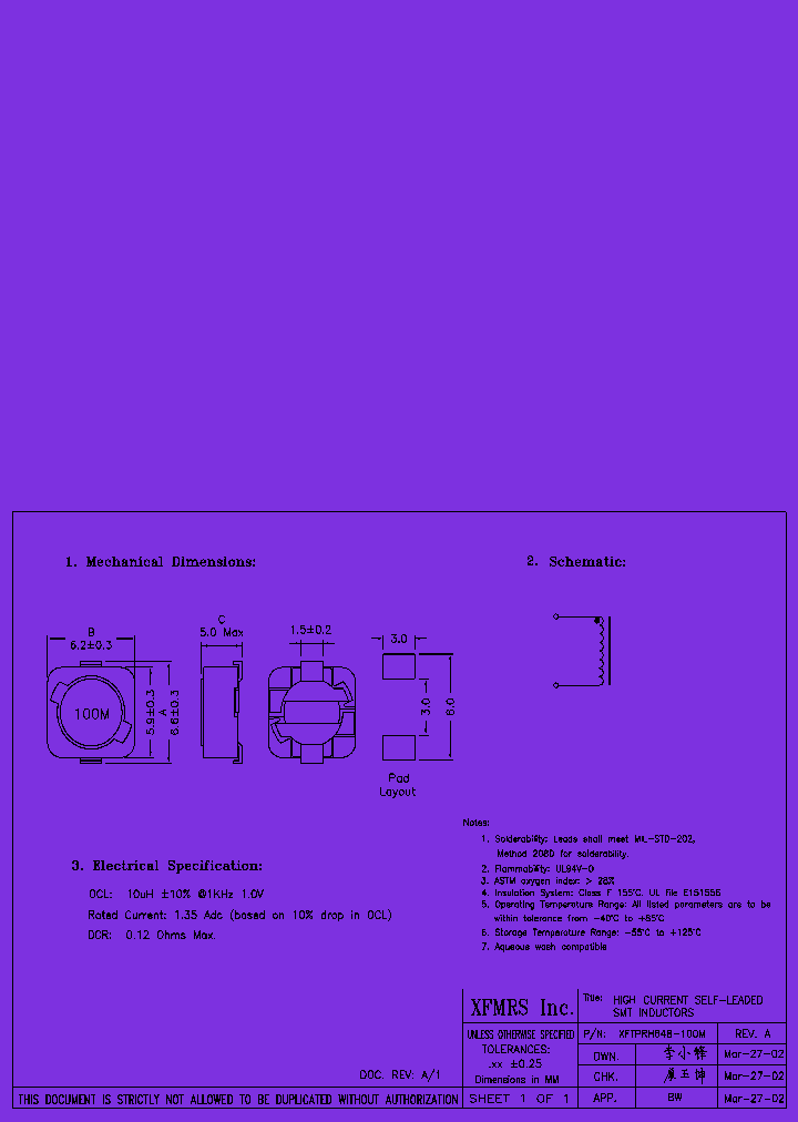 XFSDR74SH-101M_9037158.PDF Datasheet