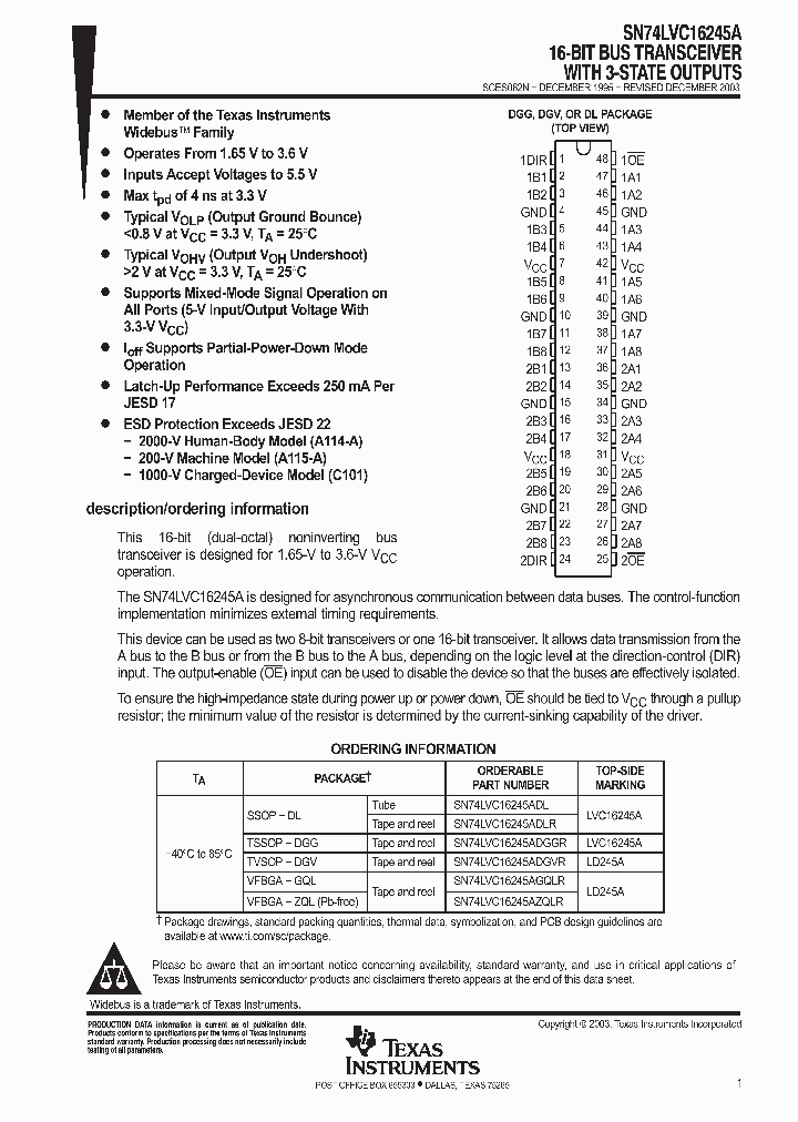 SN74LVC16245A_9037202.PDF Datasheet
