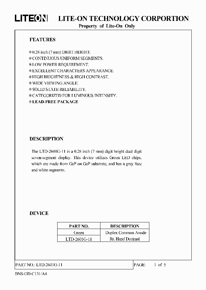 LTD-2601G-11_9037217.PDF Datasheet