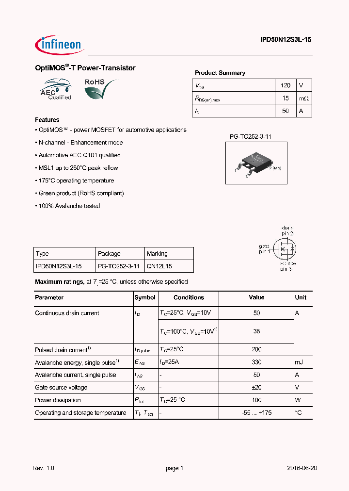 IPD50N12S3L-15_9037568.PDF Datasheet