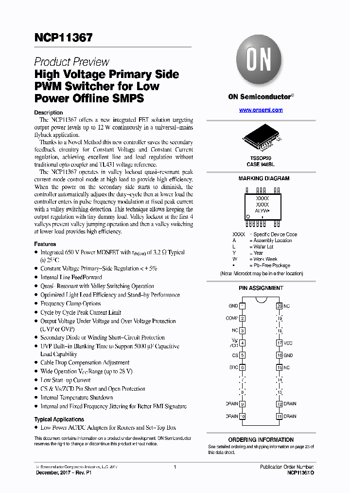 NCP11367BBABYDBR2G_9037605.PDF Datasheet