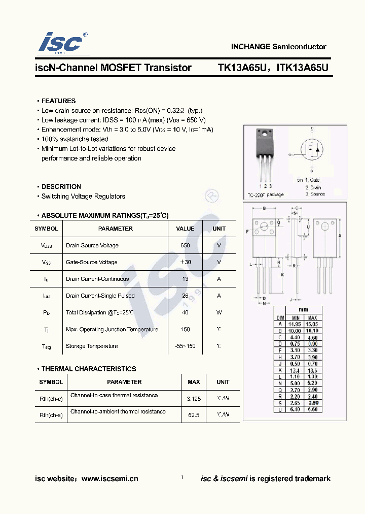 TK13A65U_9037829.PDF Datasheet