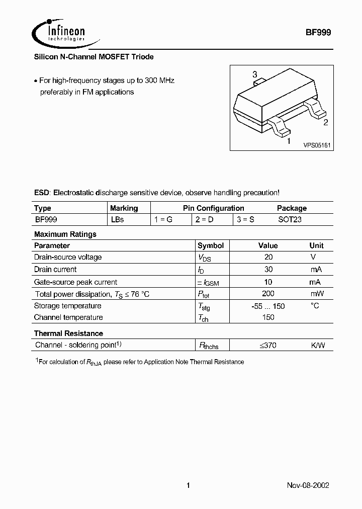 BF999_9037830.PDF Datasheet
