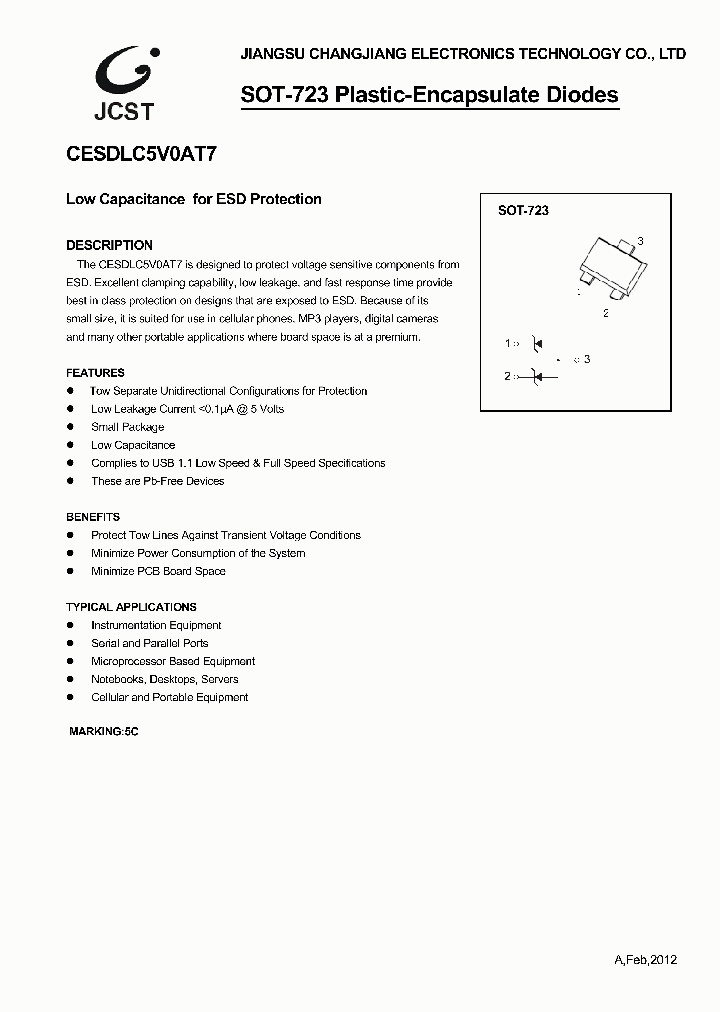 CESDLC5V0AT7_9038144.PDF Datasheet