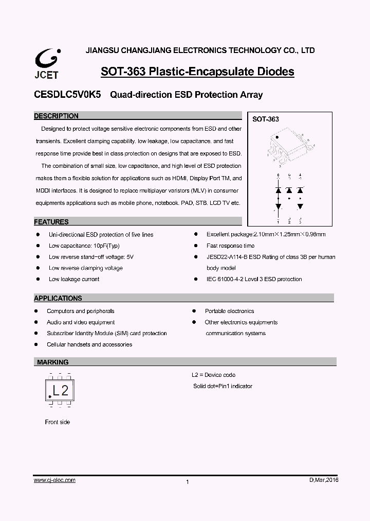 CESDLC5V0K5_9038147.PDF Datasheet