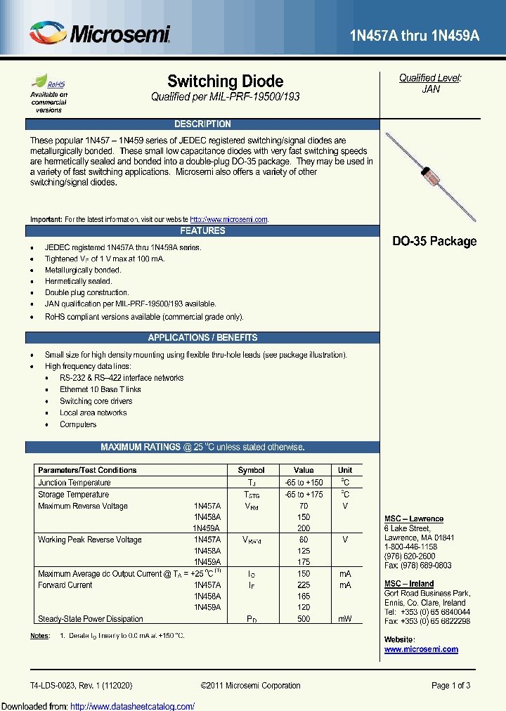1N459AE3_9038238.PDF Datasheet